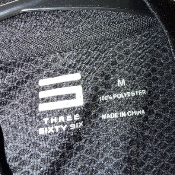 Three Sixty Six Sleeveless Quarter Zip Golf Top Size M Black Athletic Tank - Picture 3 of 6